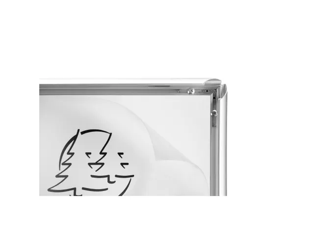 Wand poster lijst A3 aluminium/kristal