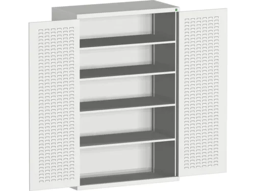 kast met sleufplaat,HxBxD 2000x1300x525mm,4xStalen bodem