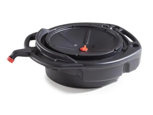 opvangbak,opvangvol. 14l,HxBxD 175x450x585mm,kunststof,grijs,rond