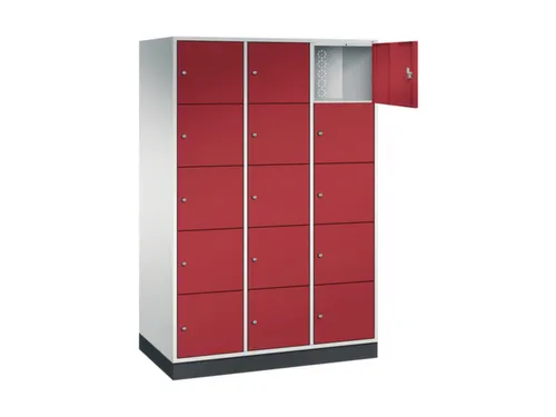 grootvolume-lockersysteem,RAL 7035/RAL 3003,HxBxD 1950x1220x600mm