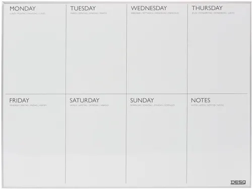 4320 - Desq Weekplanner Magnetisch 45 X 60 Cm