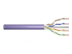 CAT 6 U-UTP installatiekabel 250MHz Dca AWG 23/1 500m trommel Sx paars