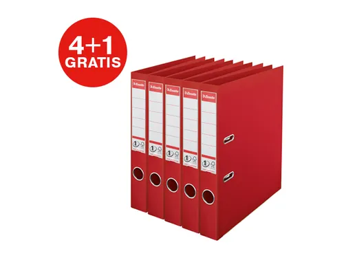 Ordner Esselte No 1 Power PP 50 mm rood 5 stuks