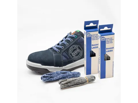 Emma DenimX veters, lengte 135 cm, blauw, per paar