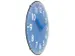 Tafelklok Nextime Duomo Mini 20 cm blauw gebolde glazen lens