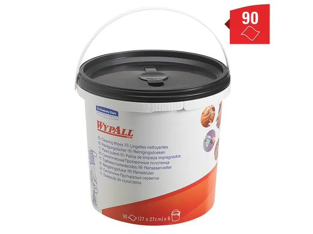 Reinigingsdoek WypAll 7775 27x27cm 90vel per emmer groen