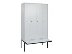 locker voor scheiding van kleding,HxBxD 2120x1200x815mm,4vak