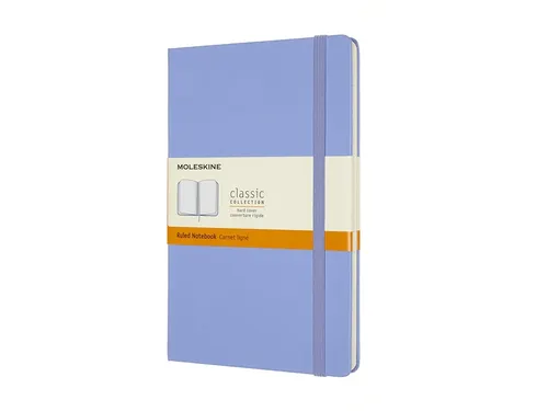 Notitieboek Moleskine large 130x210mm lijn hard cover hydrangea blue