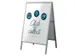 Chevalet de trottoir Nobo Essence A1 angle biseauté