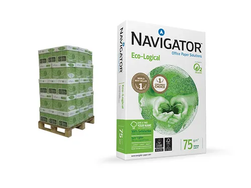 Kopieerpapier Navigator Eco-Logical Pallet A4 75 Gram Wit