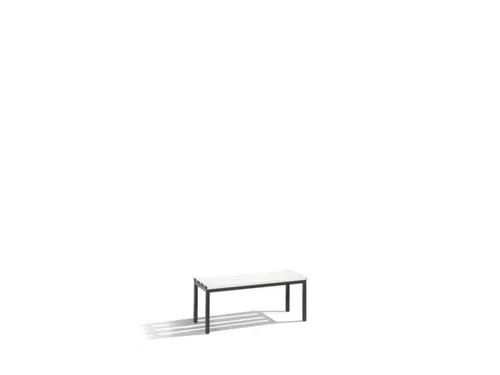 omkleedbank,LxD 1000x400mm,kunststof lijsten lichtgrijs,romp RAL7021