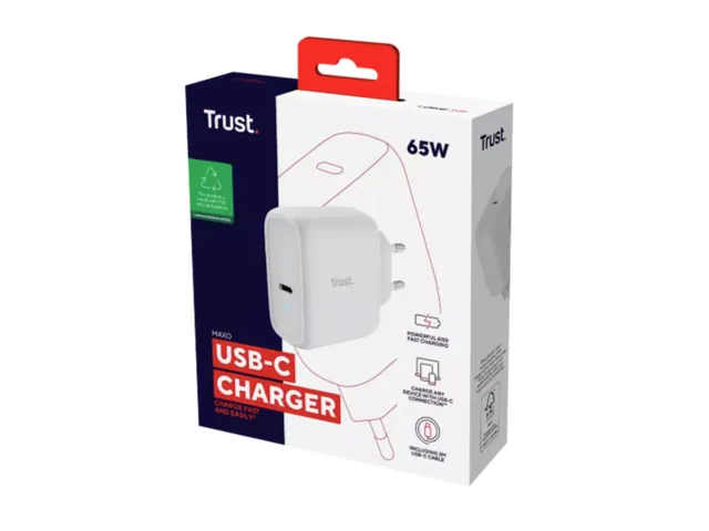 TRUST Maxo USB-C Oplader 65W 25139 Wit