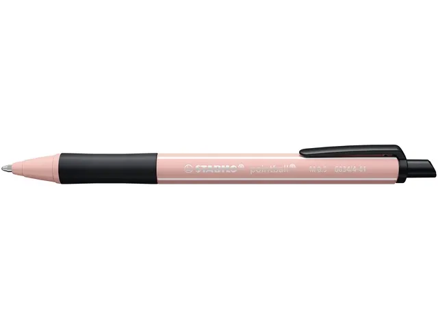 Stylo bille STABILO pointball Wildflower Medium rose pivoine