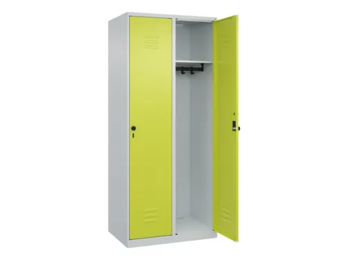 locker,HxBxD 1850x800x500mm,2vak,vak B 400mm,draaigrendel