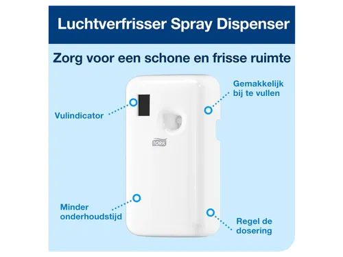 Luchtverfrisserdispenser Tork A1 Elevation wit 562000