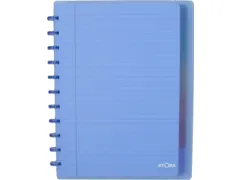 Spiraal schrift A4+ 60 vel gelijnd kaft in PP assorti met 6 tabs en 5