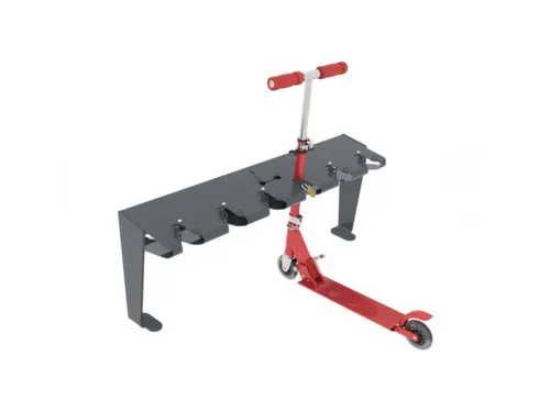 Steprek voor 6 steppen L 1006mm eenzijdig roesteffect
