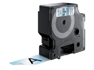 Labeltape Dymo 53710 D1 S720920 24mmx7m zwart op transparant - 2