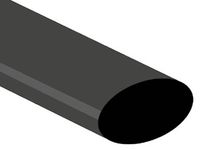 Thermische Krimpkous 25.4mm - Zwart - 25 St.