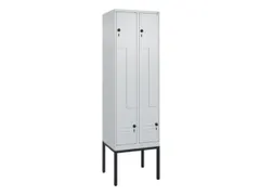 Z-garderobekast,HxBxD 2120x600x500mm,vak B 150/300mm,draaigrendel