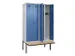 locker met bank,voor scheiding van kleding,HxBxD 2120x1200x815mm,4vak