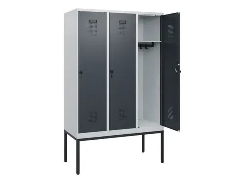 schoollocker,HxBxD 1950x1200x500mm,3vak,vak B 400mm,draaigrendel