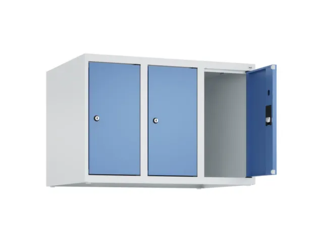 opzetkast,v. locker,3vak.,vak B 250mm,HxBxD 500x750x500mm,vleugeldeur