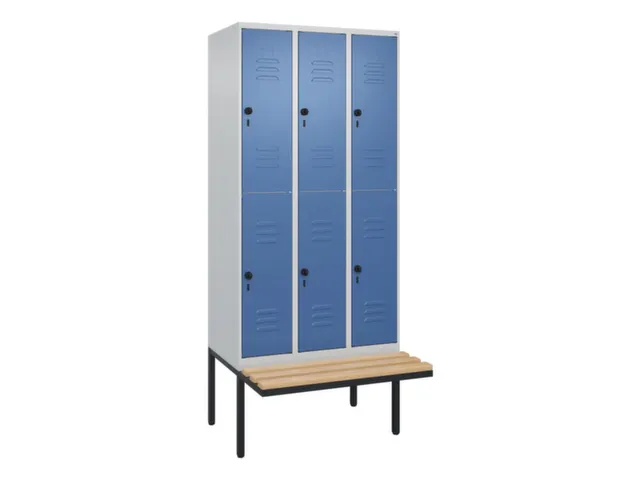 Dubbeldekse dekenkist,HxBxD 2120x900x815mm,3x2vak.,vak B 300mm