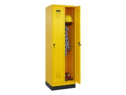 locker,HxBxD 1950x600x500mm,2vak,vak B 300mm,draaigrendel,sokkel