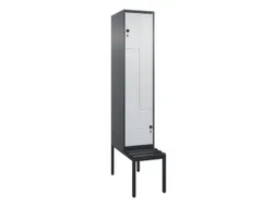 Z-garderobekast,HxBxD 2120x400x815mm,2vak,vak B 400mm,draaigrendel
