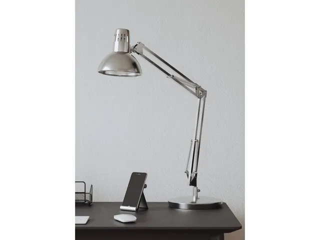 bureaulamp Archifluoch zilver 7 W