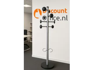 Kapstok met parapluhouder 8 haken zwart - 4