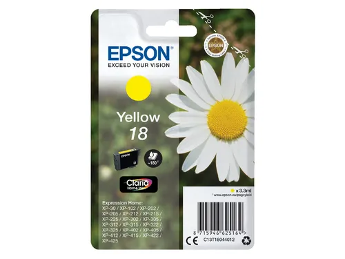 Inktcartridge Epson 18 T1804 geel C13T18044012