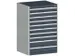 ladekast HxBxD 1200x800x750mm 10laden RAL7035 front RAL7016