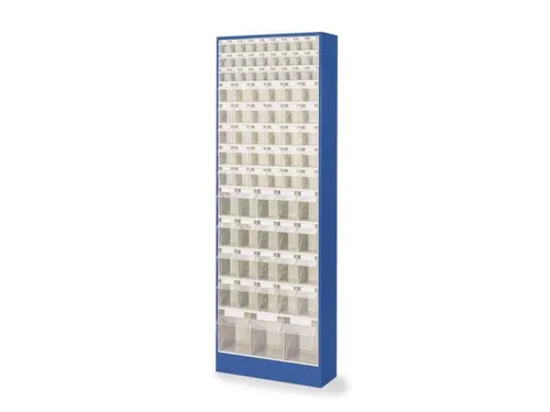 Transparante Magazijnbakken 80Bakken Abs-Kunststof Corpus Ral7035