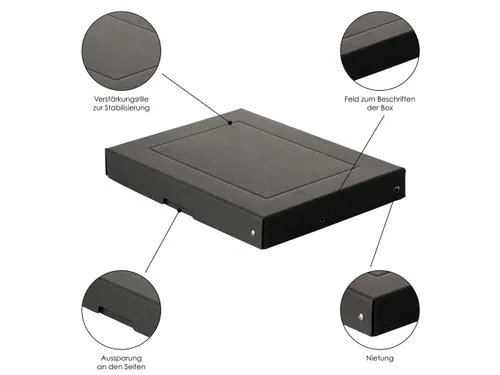 PureBox Black A4 40mm