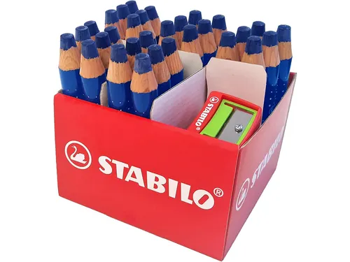 Whiteboardpotlood STABILO MARKdry 30 stuks blauw