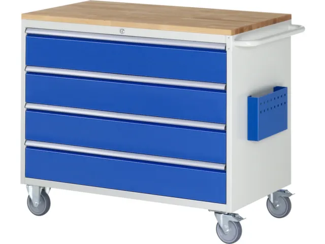 chariot à outils HxlxP 975x1145x650mm plateau hêtre force 450kg