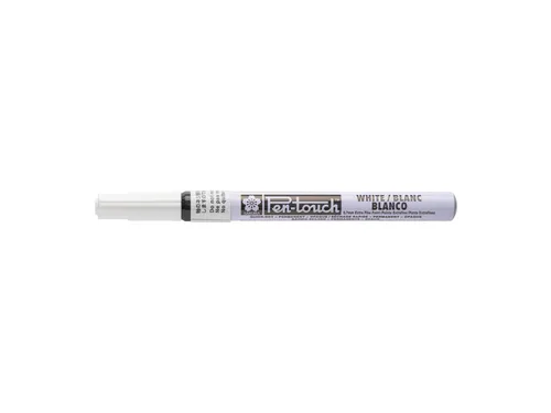 Viltstift Sakura pen-touch EF wit 1-2mm