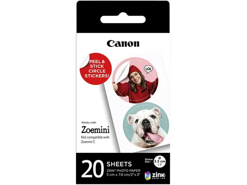 Fotopapier Canon Zink Zoemini ZP-2030-2C 20vel