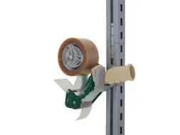houder v. plakbandafroller,v. paktafel,HxBxD 78x110x38mm,staal,RAL9006