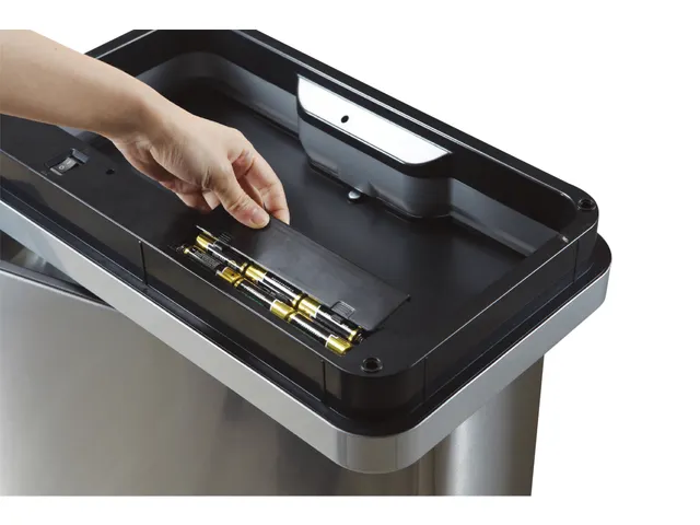 Afvalbak EKO Mirage Sensor 20+20 Liter mat RVS