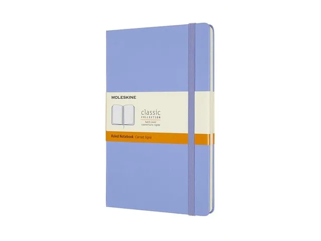 Notitieboek Moleskine large 130x210mm lijn hard cover hydrangea blue