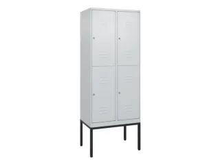 dubbeldekse locker,HxBxD 2120x800x500mm,2x2vak.,vak B 400mm - 1