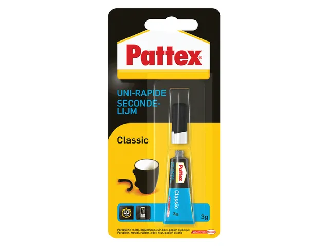 Secondelijm Pattex Classic tube 3gram op blister
