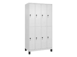 dubbeldekse locker,HxBxD 1950x1000x500mm,4x2vak.,vak B 250mm