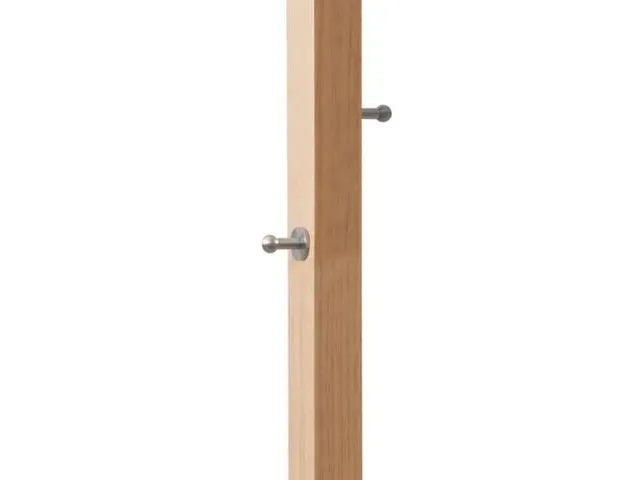 Staande kapstok 6jas-/2tashaken met parapluhouder naturel/wit