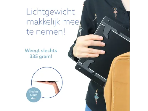 Tablet en laptopstandaard in 1 R-Go Riser Duo voor 10-22 inch Zwart