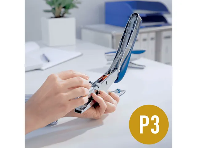 Niettang Leitz bovenlaadmodel P3 30 vel blauw