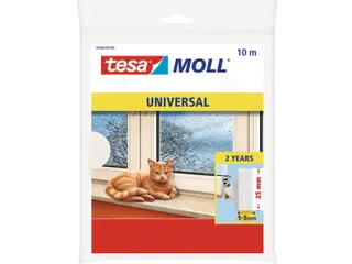 Moll Universal tochtstrip 10 m x 25 mm wit - 1
